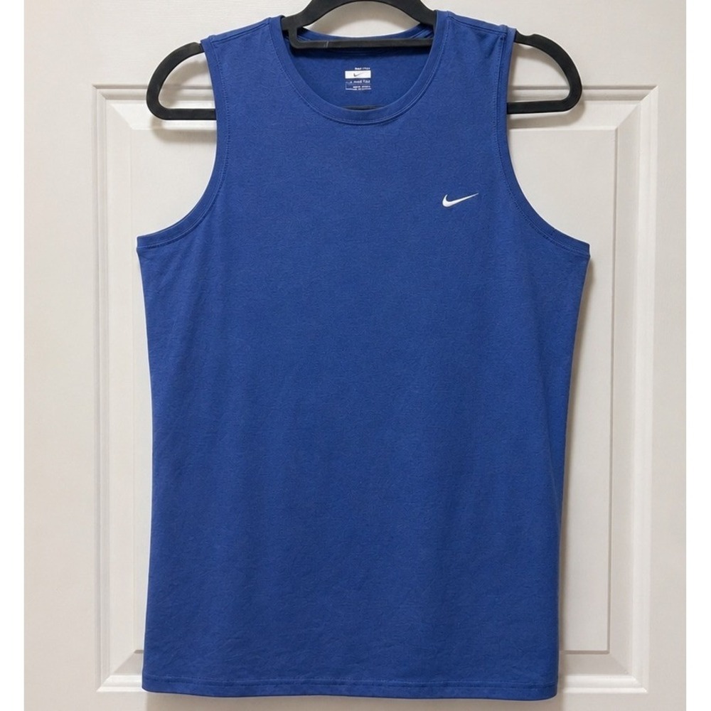 Nike Dri-FIT Tank Top Youth Large 12-14 Blue Sleeveless Athletic Shirt